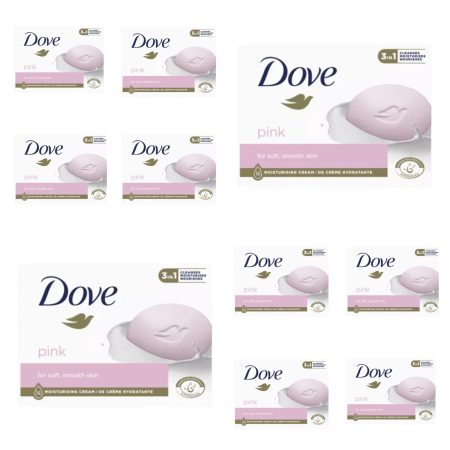 Sapunuri - Pachet 10 x Sapun Crema solid Pink, 90 g