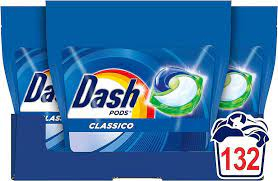 Detergent rufe - Pachet Detergent Pernute Dash  Clasic, 3 X 44 capsule