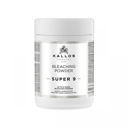 Vopsea de par si oxidant - Pudra decoloranta profesionala Kallos Super 9, 500 gr