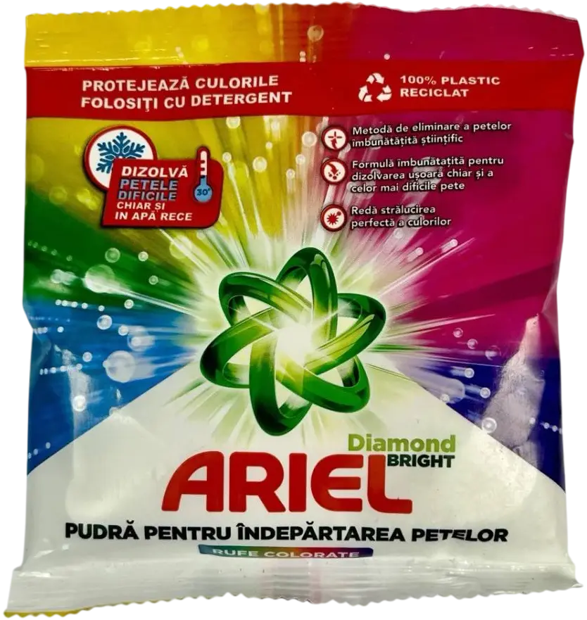 Spalare si intretinere rufe - Pudra pentru indepartarea petelor Ariel Stain Remover, rufe colorate, 160 gr