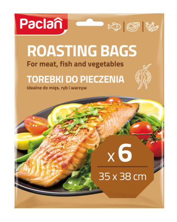 Folii si pungi alimentare - Pungi pentru copt Paclan, 35x38 cm, 6 buc