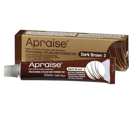 Vopsea de par si oxidant - Vopsea henna pentru sprancene si gene, Apraise, A425, 20 ml, Maro