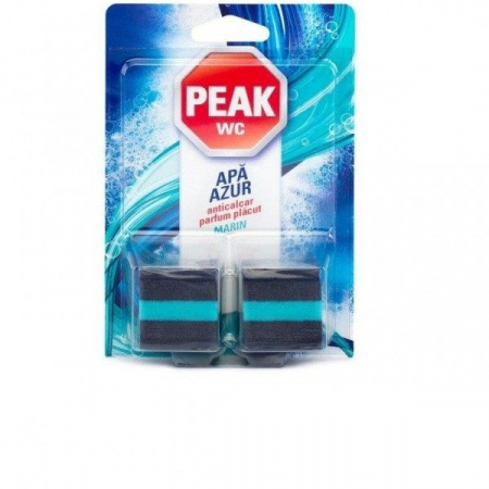 Produse curatare baie - Tablete pentru bazin Peak Wc Apa azur, 2*50 grame