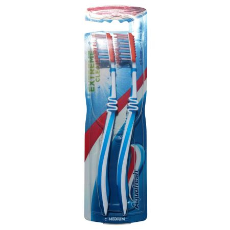 Periute de dinti - Periuta de dinti Aquafresh Extreme Clean Medium Twin