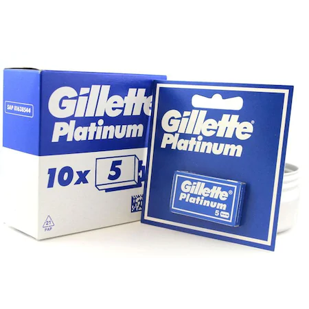 Aparate de ras si rezerve - Set lame, Gillette Platinum , 50 bucati