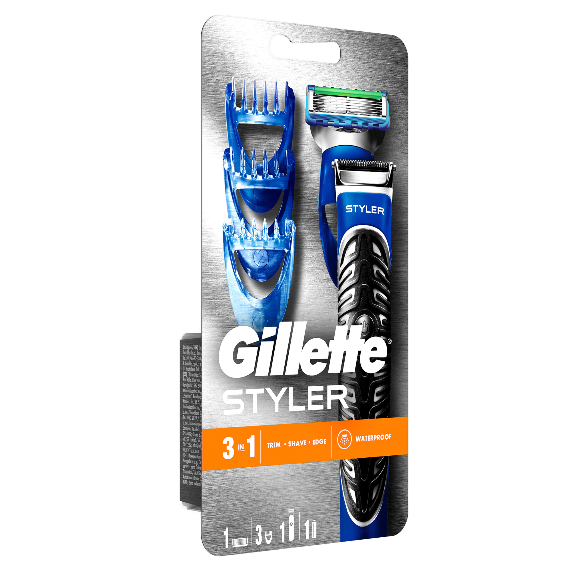 Aparat de ras Gillette Fusion ProGlide Styler, maner cu 1 rezerva [0]
