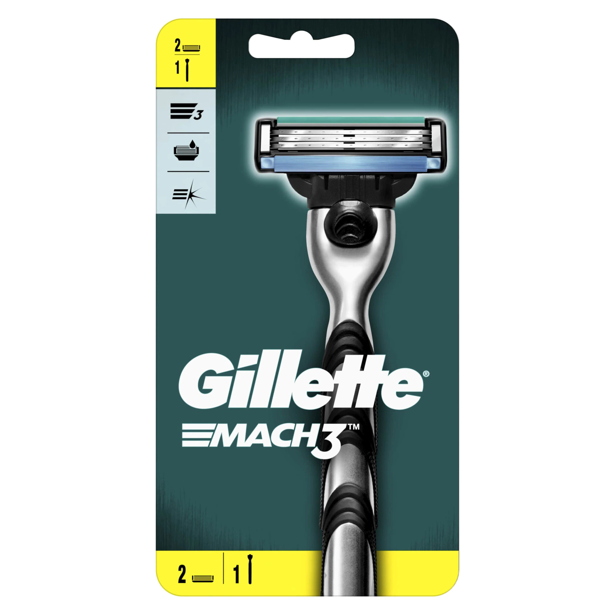 Aparat de ras Gillette Mach3 + 1 rezerva [0]