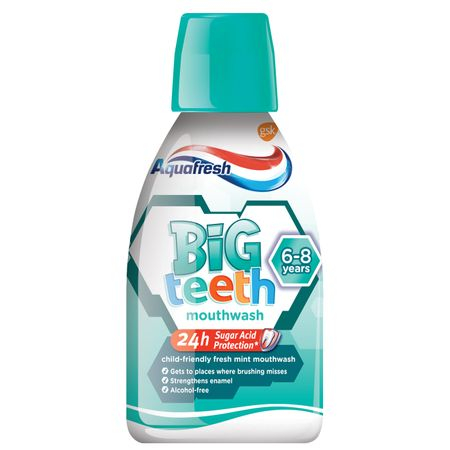 Apa de gura - Apa de gura Aquafresh Big Teeth Mint, 300ml