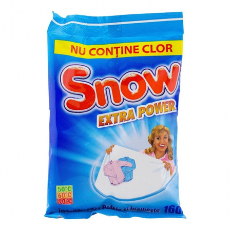 Spalare si intretinere rufe - Solutie pentru indepartarea petelor Snow Extra Power Inalbitor 160g