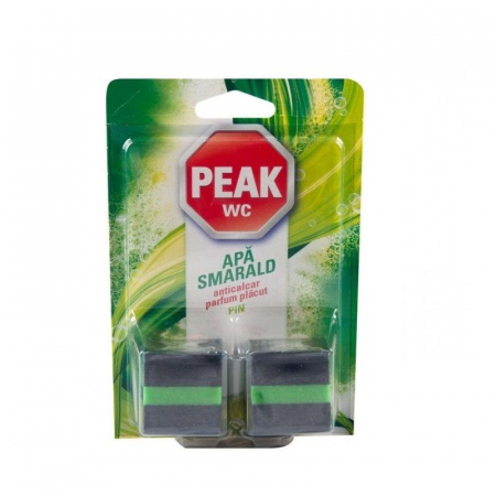 Produse curatare baie - Tablete pentru Bazin Peak Wc Apa Smarald, 2*50 grame