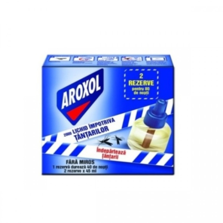 Produse curatare casa si exterior - Rezerva lichida Aroxol impotriva tantarilor 2*45 ml
