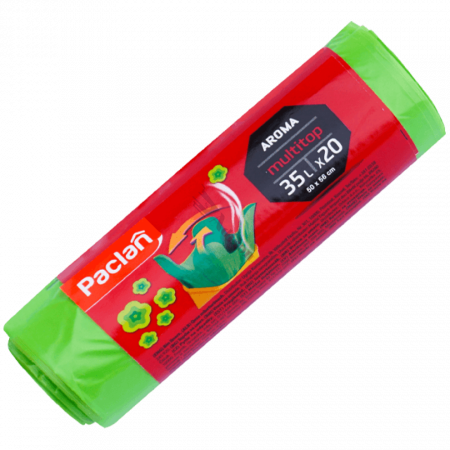 Saci menajeri - Saci menajeri parfumati Paclan Multitop, 35 L, 50 x 56 cm, 20 buc