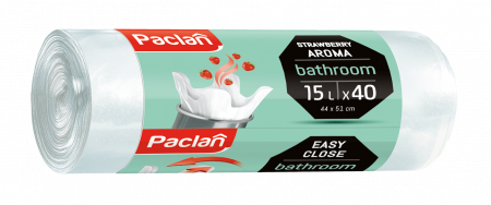 Saci menajeri - Saci menajeri parfumati pentru baie Paclan Bathroom, 15 L, 44 x 51 cm, 40 buc