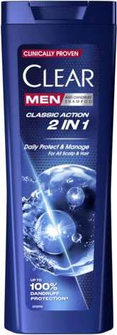 Sampon de par - Sampon Clear Men Classic, 360 ml