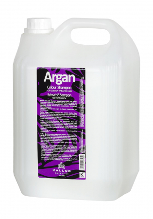 Ingrijire par - Sampon pentru par vopsit cu parfum de ulei de argan Kallos, 5000 ml