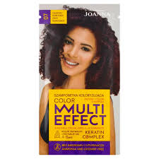 Vopsea de par si oxidant - Șampon nuanțator fără amoniac Joanna Multi Effect 07, Burgundi Intens, 35 gr