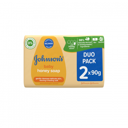 Igiena si ingrijire - Sapun pentru copii Johnson's cu miere, 2*90 gr
