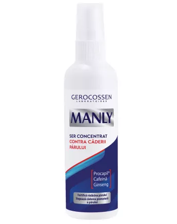 Sampon de par - Ser concentrat contra caderii parului Manly, 125ml, Gerocossen