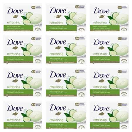 Ingrijire personala & Cosmetice - Set 12 X Sapun solid refreshing castravete si ceai verde, 90gr
