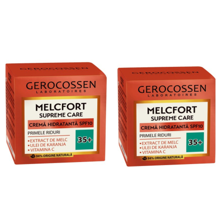 Ingrijire personala & Cosmetice - Set 2 X Crema hidratanta Spf 10 Gerocossen Melcfort Supreme care, primele riduri 35 +, 50 ml