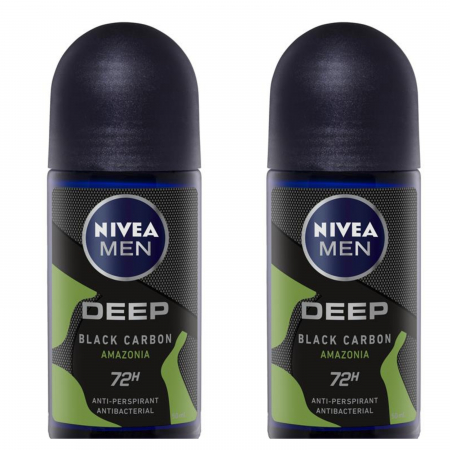 Ingrijire personala & Cosmetice - Set 2 x deodorant roll-on NIVEA MEN Deep Amazonia, 50 ml