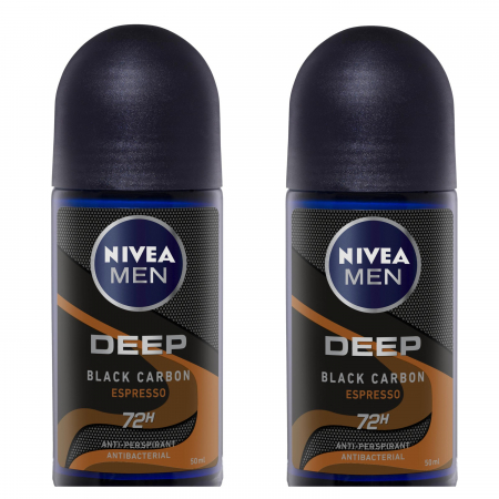 Ingrijire personala & Cosmetice - Set 2 x deodorant roll-on NIVEA MEN Deep Espresso , 50 ml