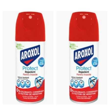 Casa - Set 2 X Spray Impotriva Tantarilor Aroxol, Protect, 100 ml