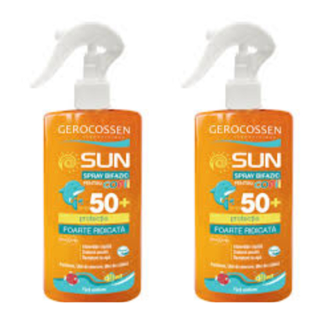 Ingrijire personala & Cosmetice - Set 2 X  Spray invizibil bifazic pentru copii cu FPS 50+ Sun, 300 ml