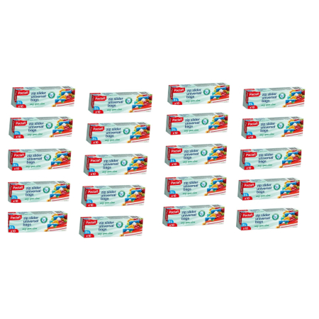 Casa - Set 20 x Pungi alimentare cu inchidere cu fermoar Paclan Zip Slider 3l 10buc