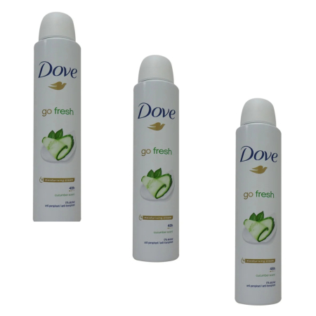 Deodorante si antiperspirante - Set 3 X Deodorant antiperspirant spray Dove Castravete, 200 ml