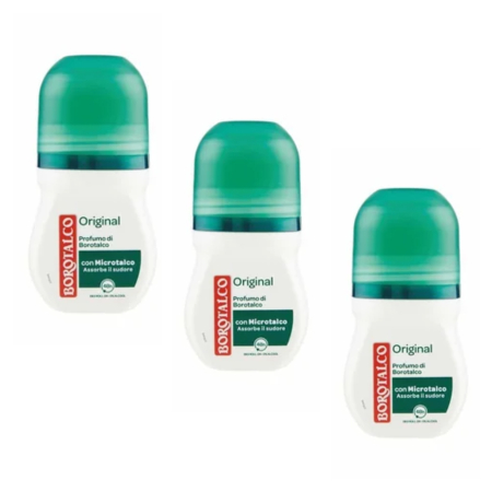Ingrijire personala & Cosmetice - Set 3 X Deodorant roll-on Borotalco Original 50ml