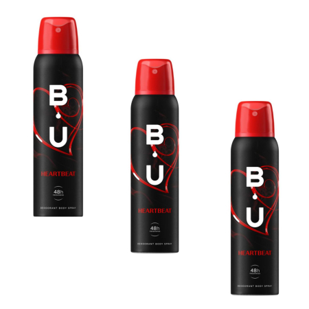 Ingrijire personala & Cosmetice - Set 3 X Deodorant Spray B.U. Heartbeat, 150 ml