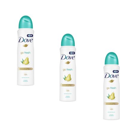 Ingrijire personala & Cosmetice - Set 3 X Deodorant spray Dove Go Fresh Pear & Aloe Vera, 250 ml