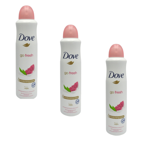 Ingrijire personala & Cosmetice - Set 3 X Deodorant spray Dove Go Fresh Pomegranate & Lemon, 250 ml