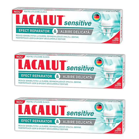 Ingrijire personala & Cosmetice - Set 3 X Pasta de dinti Lacalut Sensitive Whitening, 75 ml