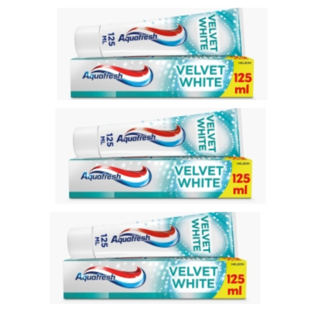 Ingrijire personala & Cosmetice - Set 3 X  Pasta de dinti velvet white,125ml