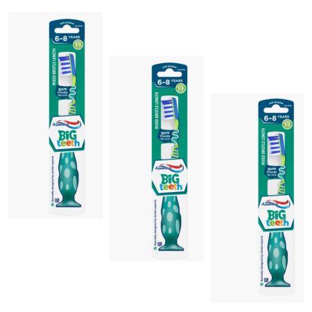 Ingrijire personala & Cosmetice - Set 3 X Periuta de dinti Aquafresh Big Teeth Soft diverse culori