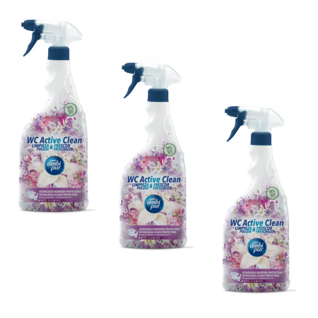 Casa - Set 3 x Spray pt Curatat Vasul de Toaleta White Flowers 750 ml