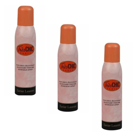 Deodorante si antiperspirante - Set 3 X Deodorant XL  Spray pentru femei Tres Chic, 150 ml