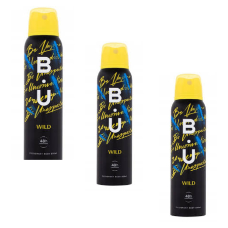 Ingrijire personala & Cosmetice - Set 3X Deodorant body spray B.U. Wild, 150ml