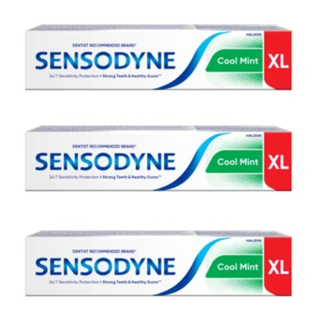 Ingrijire personala & Cosmetice - Set 3X Pasta de dinti Sensodyne Cool Mint, protectie dinti sensibili, 100 ml, XL