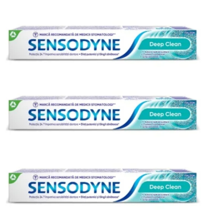 Ingrijire personala & Cosmetice - Set 3X Pasta de dinti Sensodyne Deep Clean, 75ml