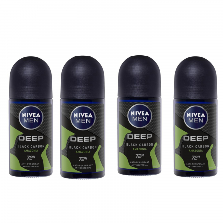 Ingrijire personala & Cosmetice - Set 4 x deodorant roll-on NIVEA MEN Deep Amazonia, 50 ml