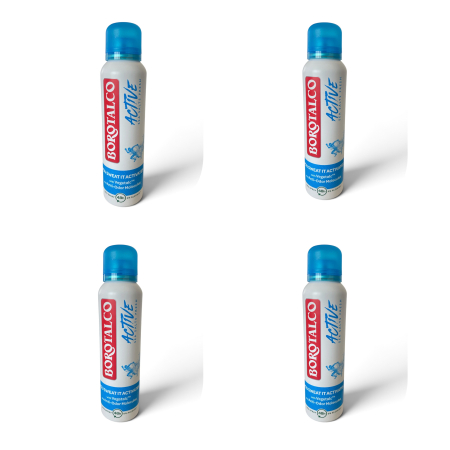 Deodorante si antiperspirante - SET 4X Borotalco Deodorant Active Sea Salts 150 ml
