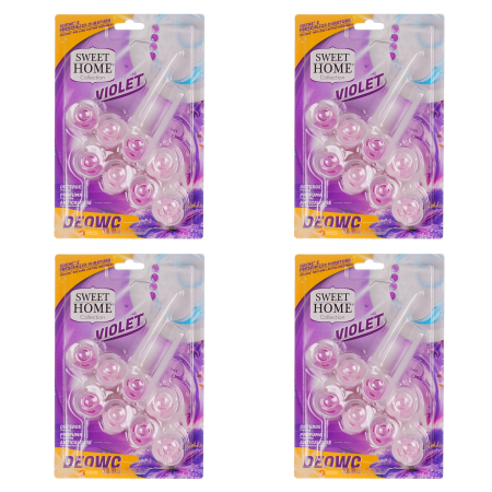 Casa - SET 4X Odorizant wc Sweet Home 2x50g Violet