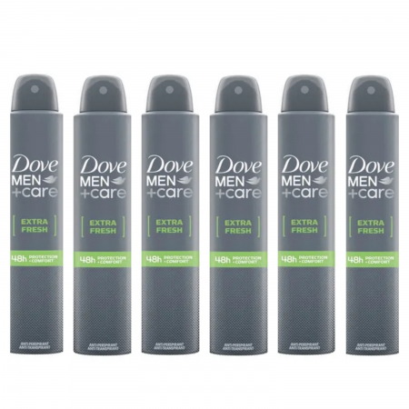 BLACK FRIDAY - Set 6 x Antiperspirant Dove Men + Care Extra Fresh, 48h protectie, 200 ml