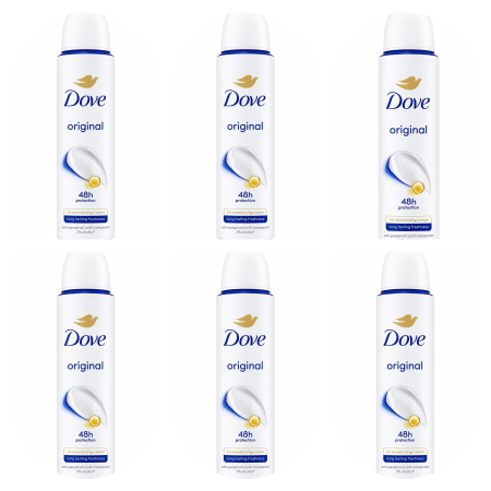 Deodorante si antiperspirante - SET 6X Deodorant Dove 150ml ORIGINAL