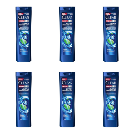 Ingrijire par - SET 6X Sampon Clear Men pentru barbati anti-matreata Fresh cu menta 225 ml