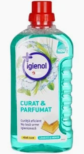 Solutie curatat podele - Solutie de curatare pardoseli IGIENOL Lamaita si menta, 1l