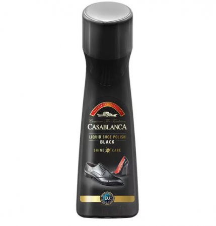 Ingrijire Incaltaminte - Solutie lichida pantofi CASABLANCA Shine & Care, negru, 75 ml